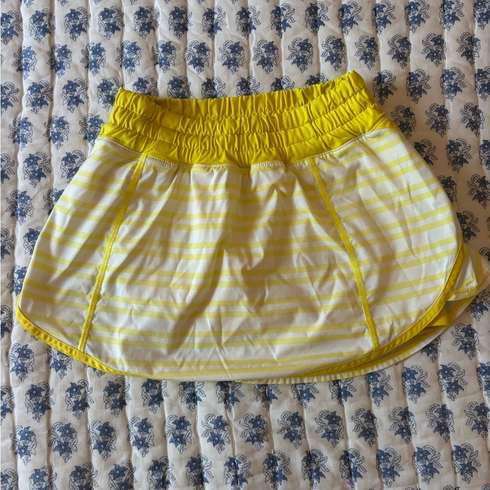 lululemon athletica Yellow Striped Skort